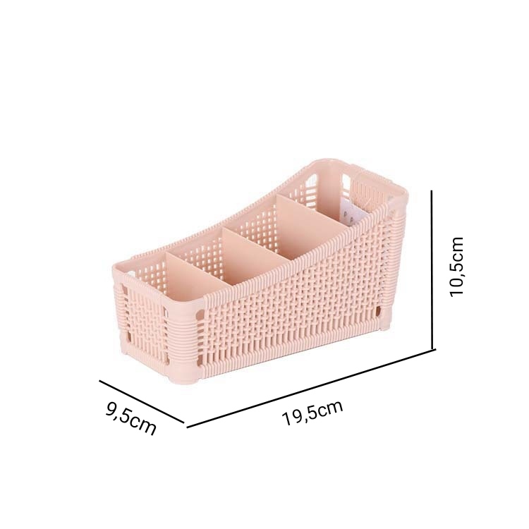 Kệ đựng mỹ phẩm 4 ngăn, khay đựng đồ trang điểm, makeup NBL bằng nhựa tiện ích cao cấp
