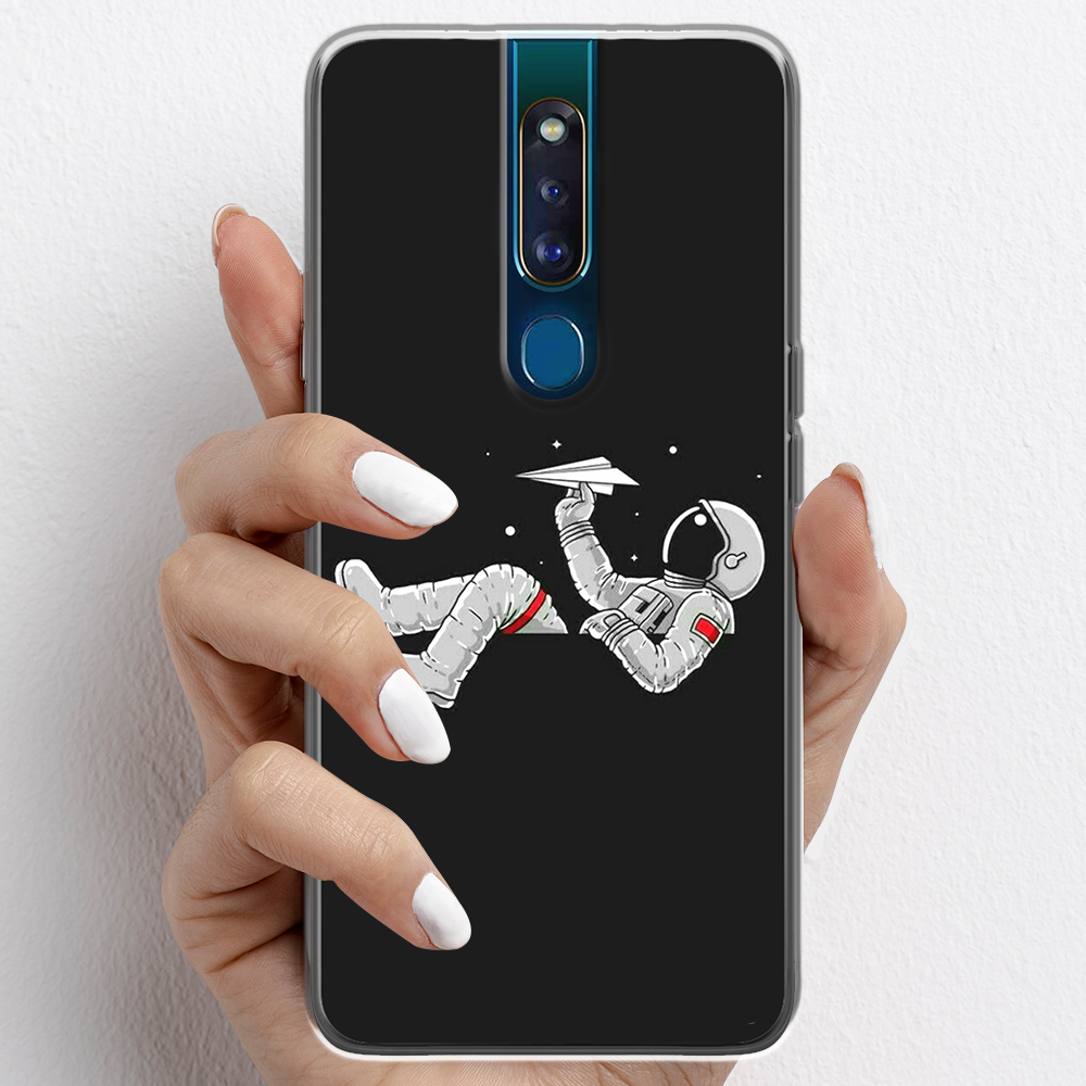 Ốp lưng cho Oppo F11, Oppo F11 Pro nhựa TPU mẫu Phi hành gia