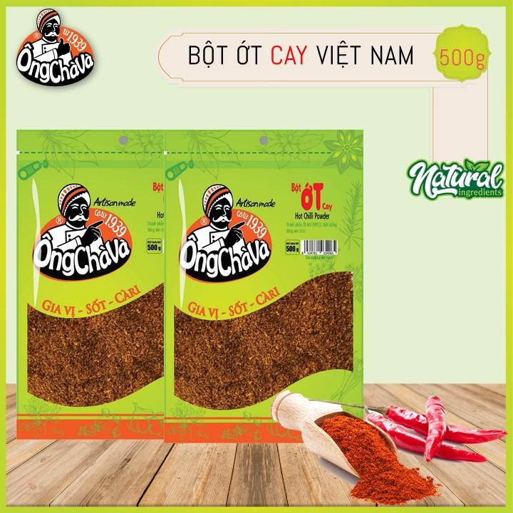 Combo 2 Túi Bột Ớt Cay Việt Nam 500g (Hot Chili Powder)