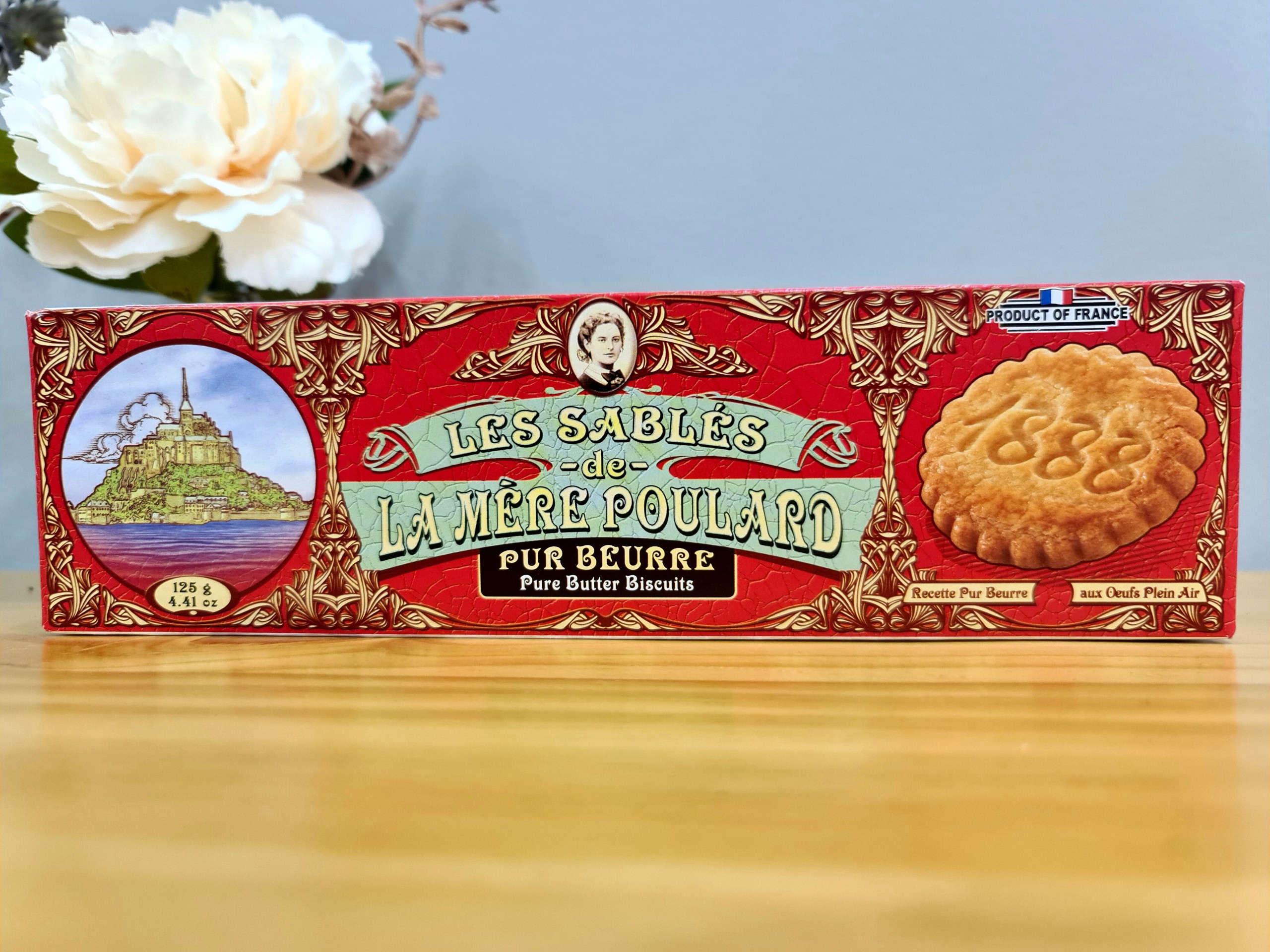 Bánh quy bơ - La Mère Poulard 135g - Pure Butter Large Biscuits