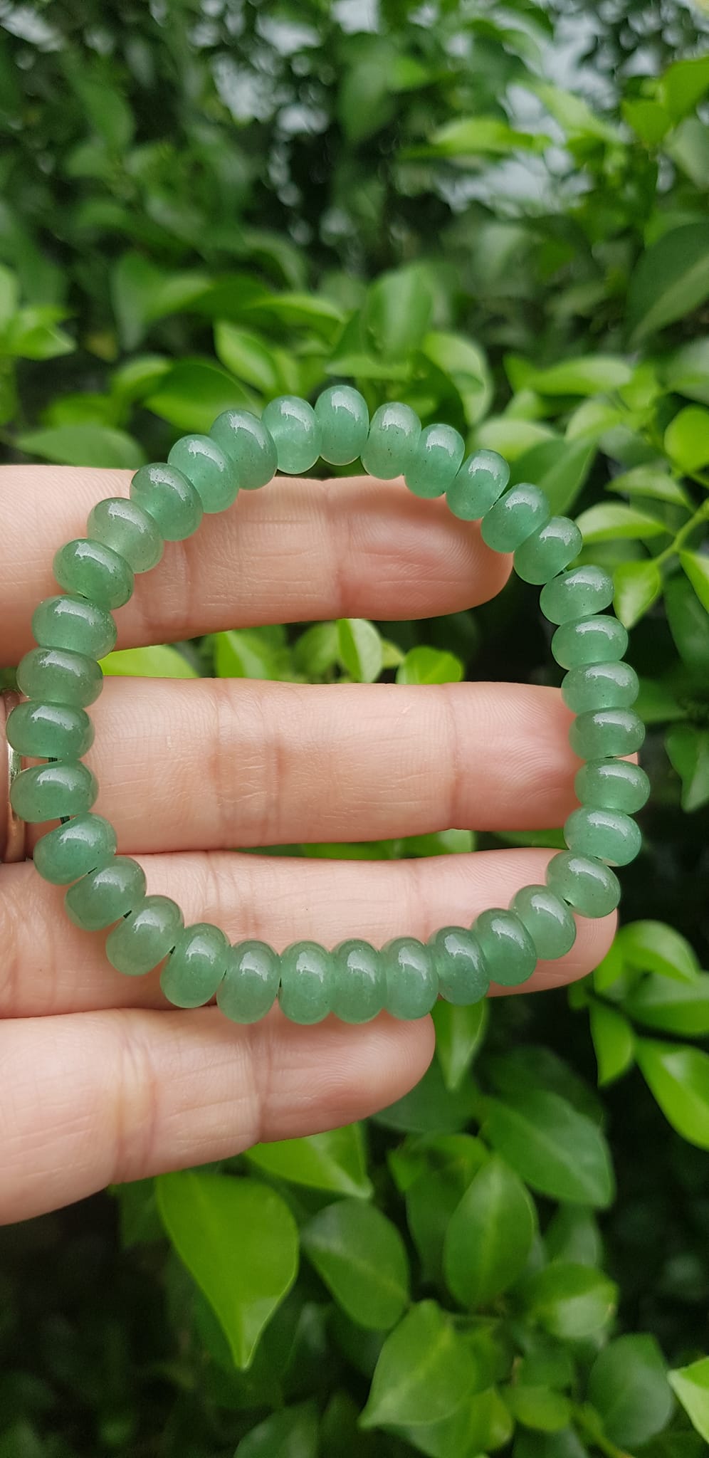 Vòng tay nữ đá thạch anh xanh đồng tiền bánh xe may mắn đẹp Vòng size hạt 8mm Hợp nữ mệnh mộc mệnh hoả mệnh thuỷ đeo xinh đẹp may mắn tài lộc