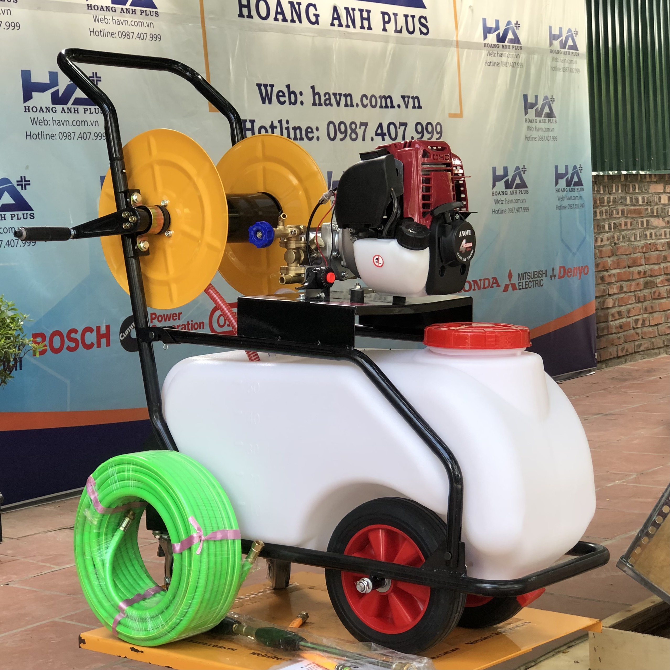 Máy Phun Thuốc Xe Đẩy 4 Thì Anovi-50L