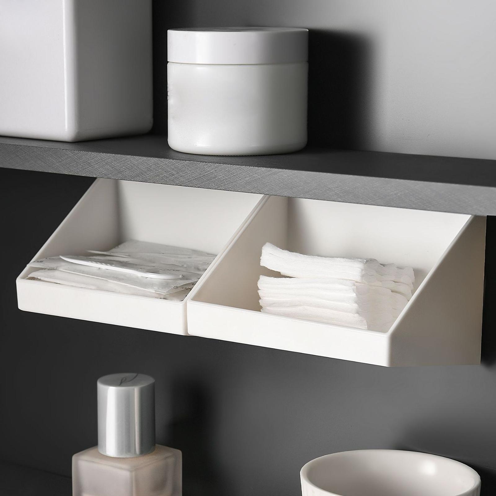 Floating Shelves Organizer Bevel Container for Lip Glaze Lipstick Office