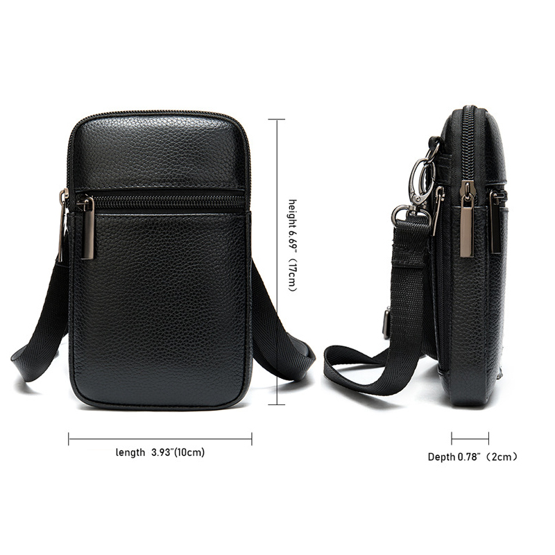 Túi đeo chéo nam DA BÒ THẬT phong cách mới - BEE GEE DCN9210