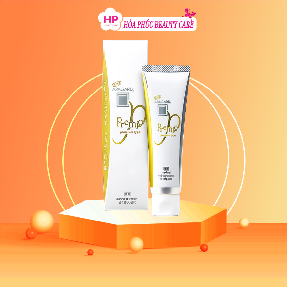Kem Đánh Trắng Răng Cao Cấp Apagard Apagard Premio 100g