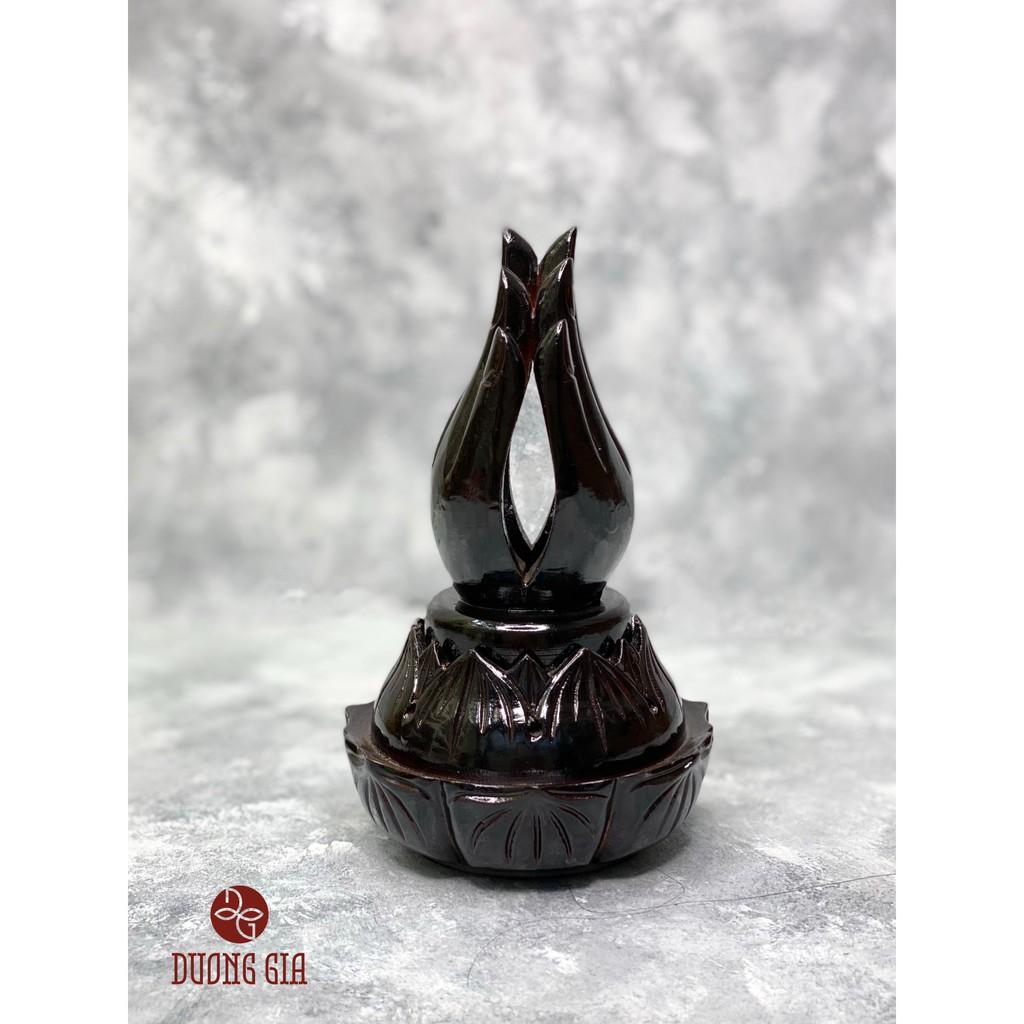 Lư bàn tay phật gỗ thưởng trầm hương Dương Gia