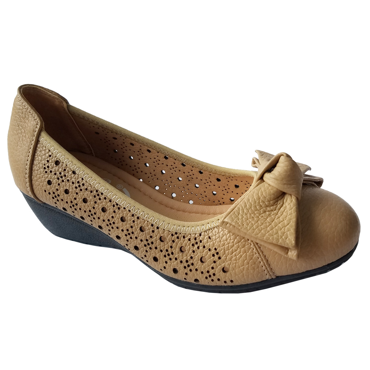 Giày Búp Bê Nữ Da Bò Thật BIGGBEN Cao 5 Phân BB145