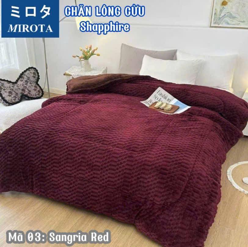 CHĂN LÔNG CỪU NHẬT BẢN MIROTA (2x2m3, 5kg) hàng chính hãng