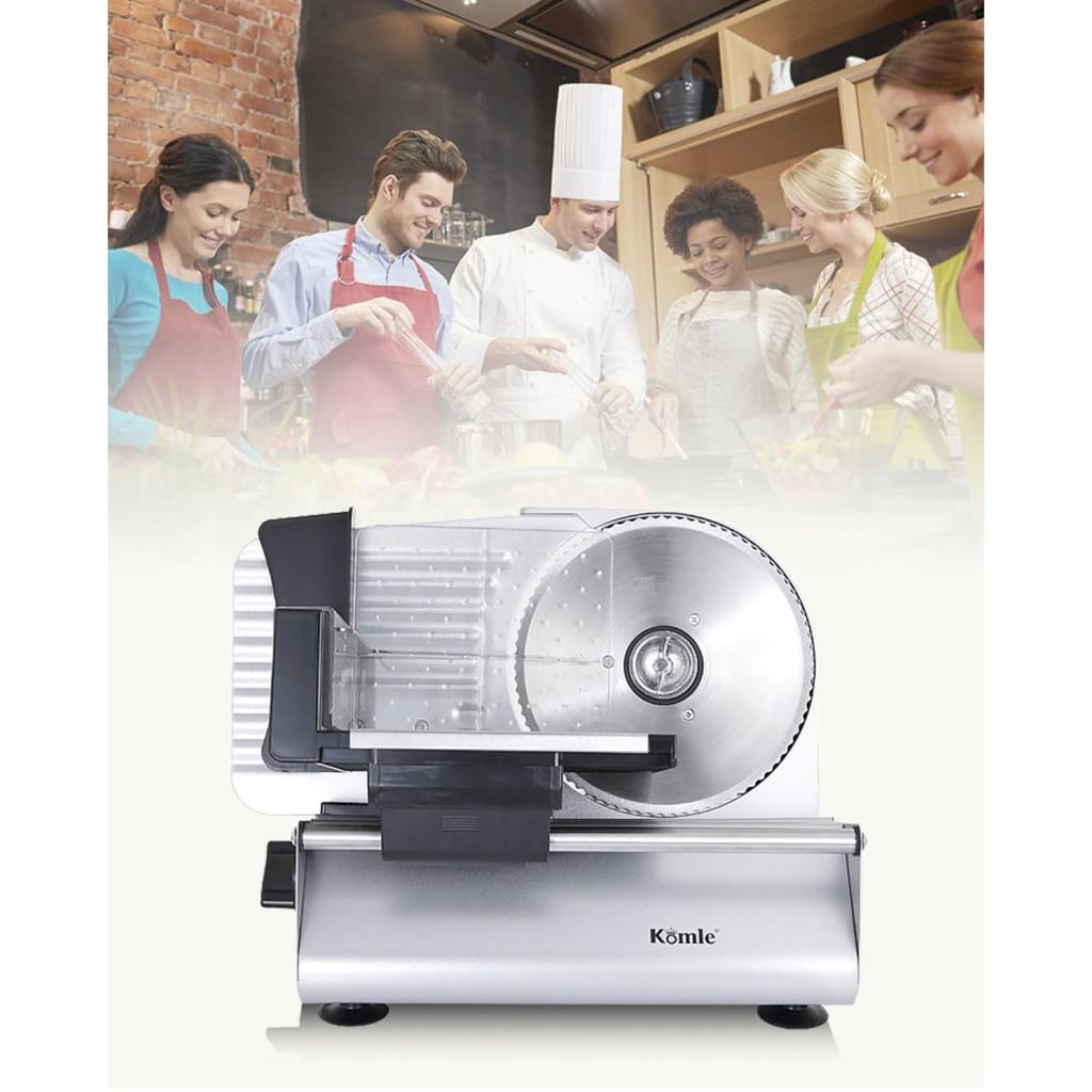 Máy cắt thịt để bàn MS6 Komle️ nhỏ gọn thái nhanh 200w - AsiaMart