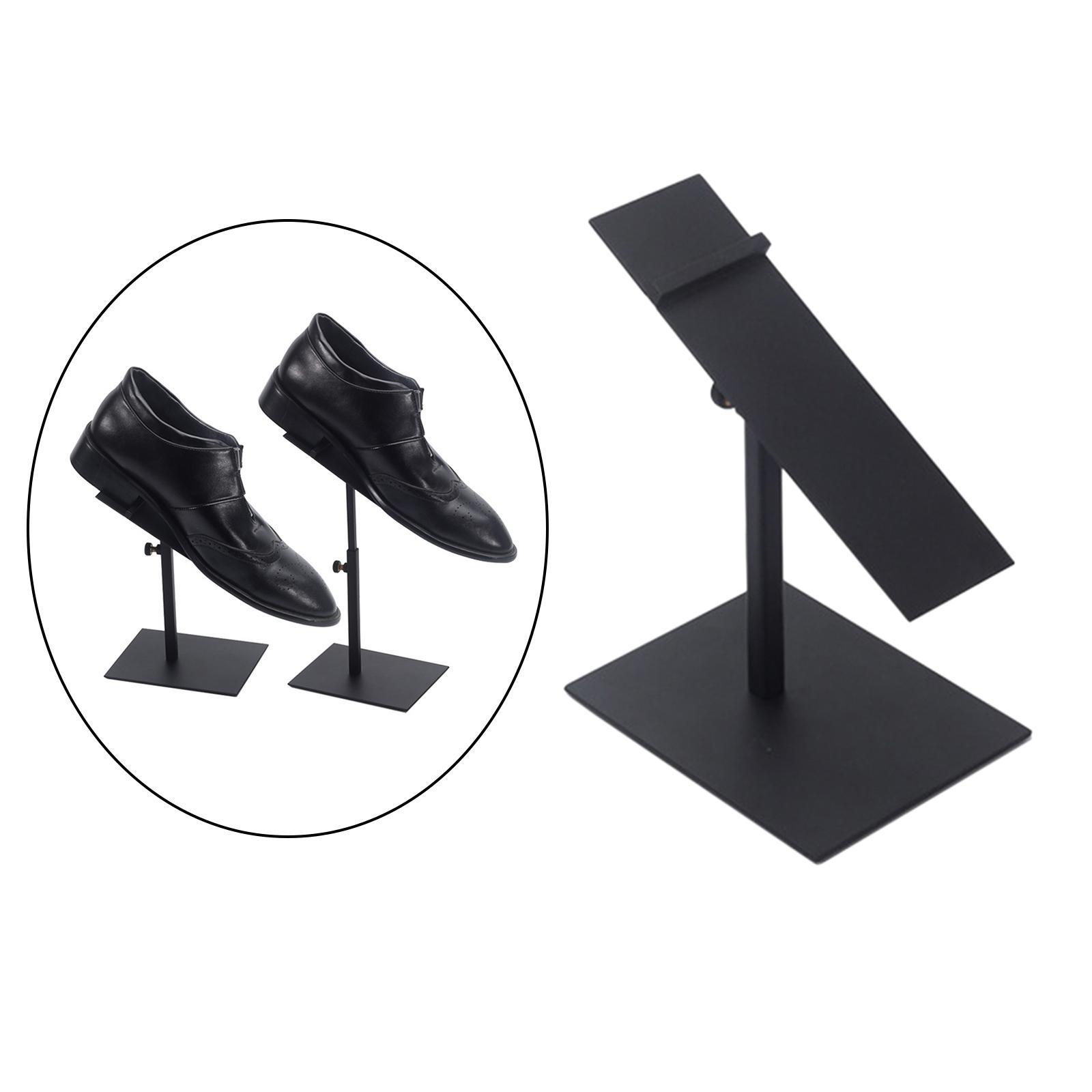 2X Shoe Display Rack Store Adjustable Holder Shelf Storage Stand Sandals