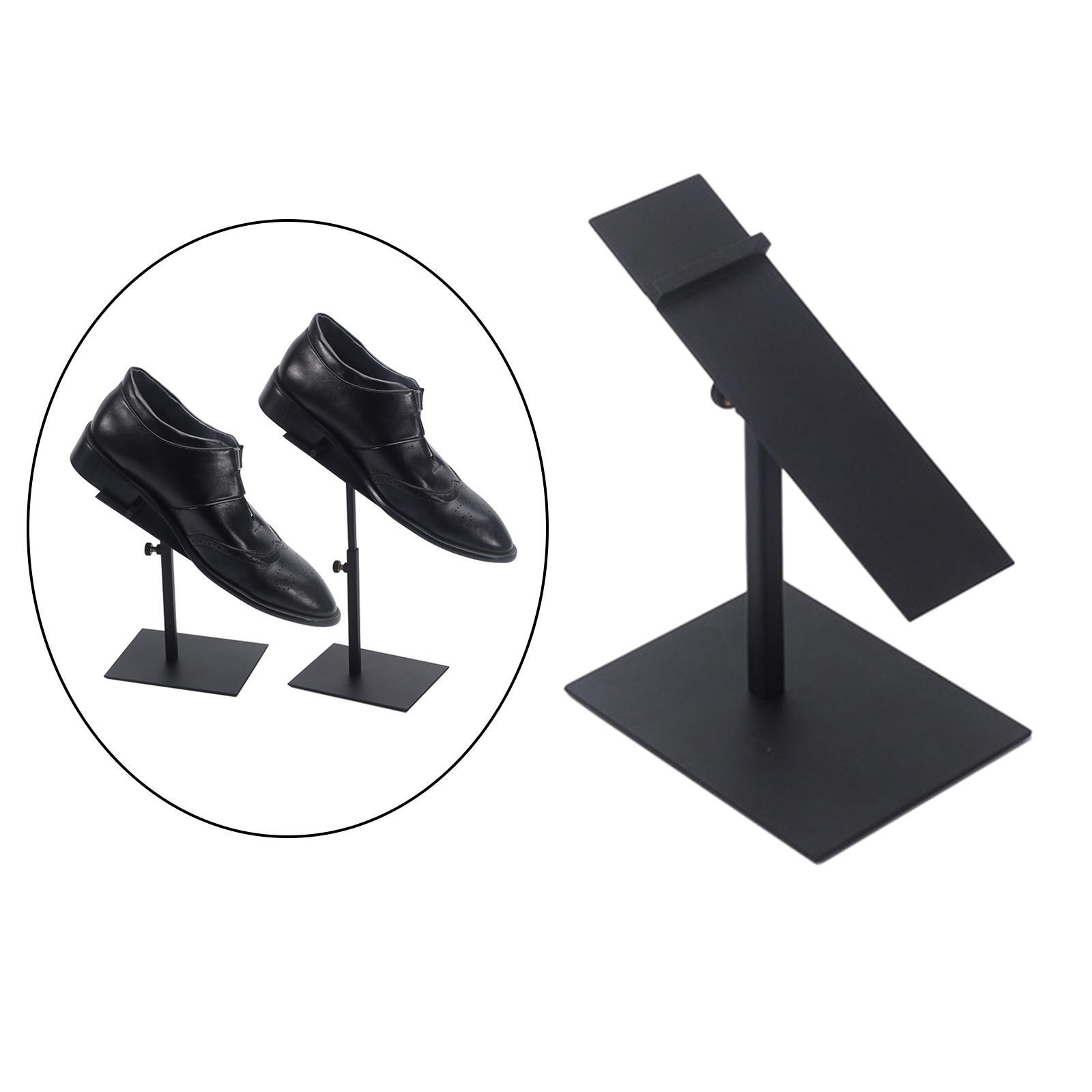 Hình ảnh 3x Metal Shoe Display Rack Store Adjustable Holder Shelf Storage Stand