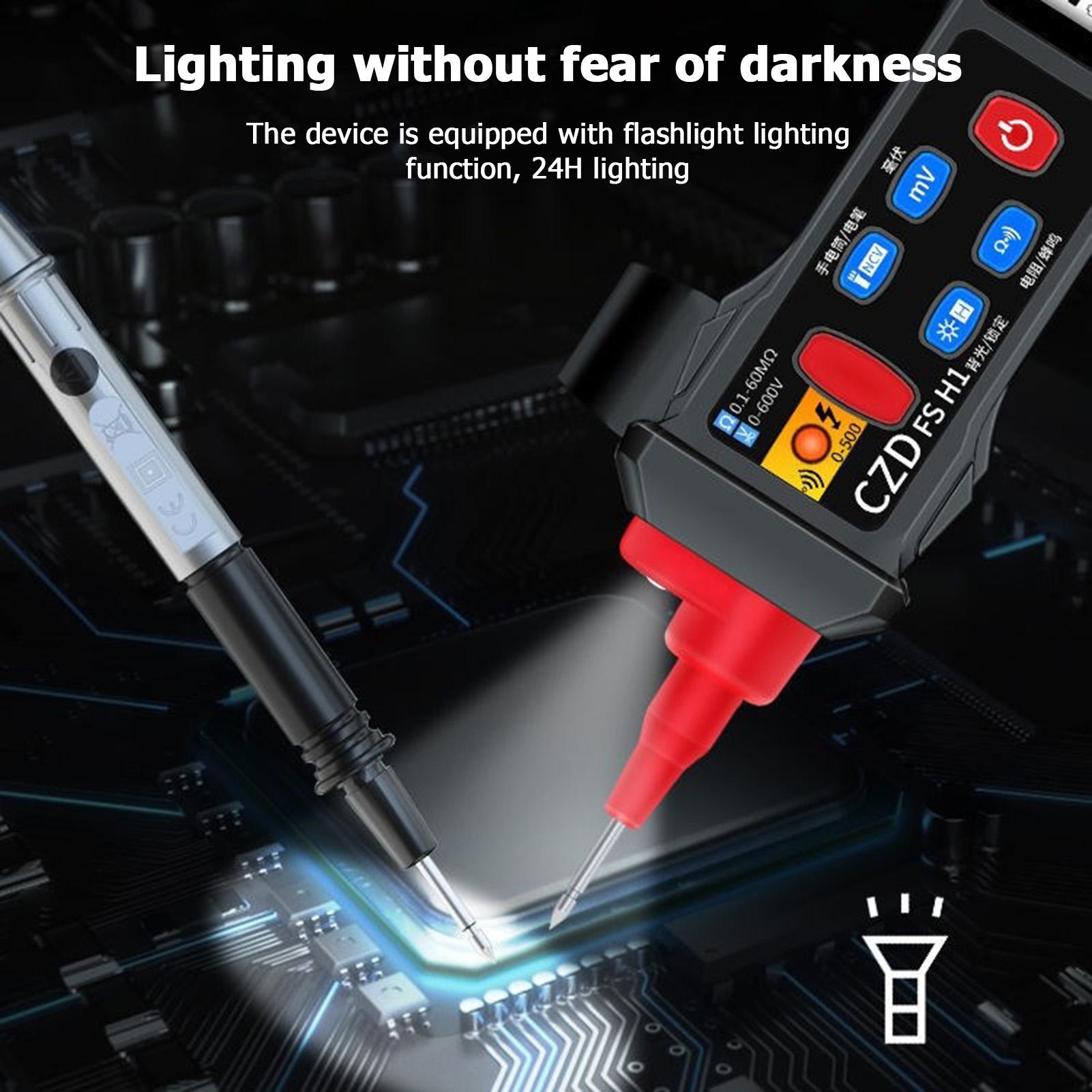 Bút kiểm tra điện áp AC DC vạn năng màn hình LCD kỹ thuật số