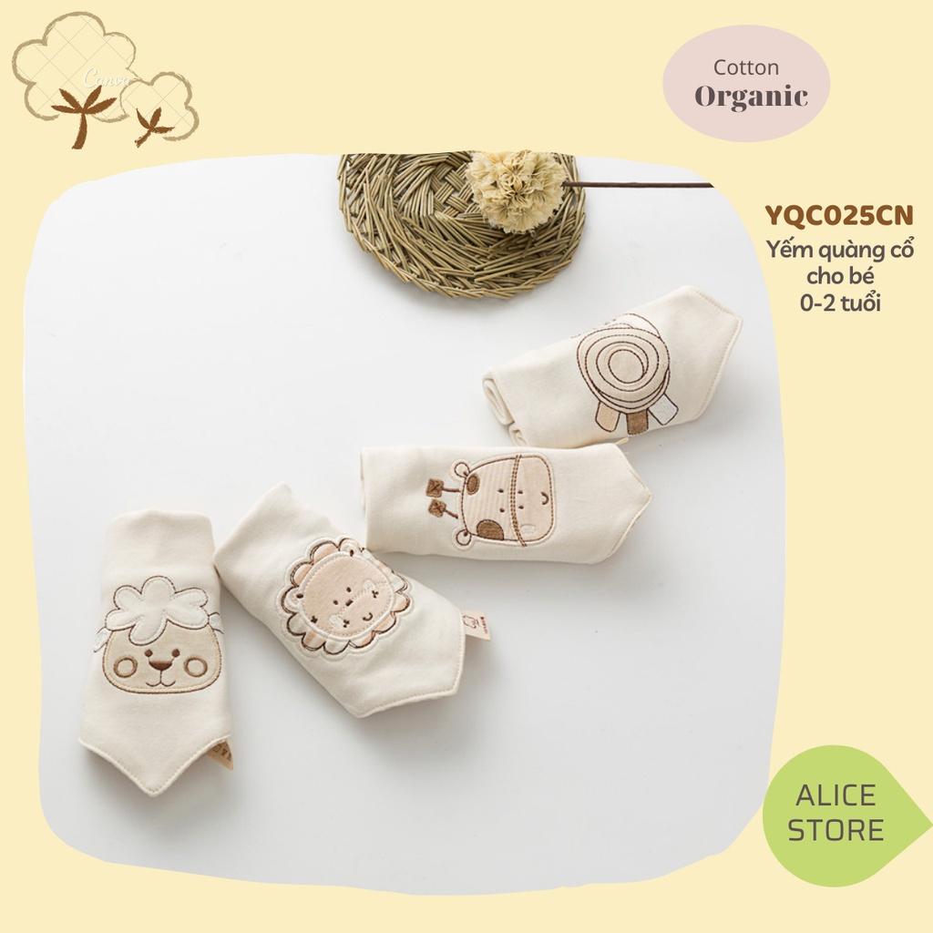 Khăn yếm tam giác cho bé ORGANIC hàng cao cấp 100% SỢI BÔNG COTTON HỮU CƠ TỰ NHIÊN có thêu hoạ tiết cực đẹp