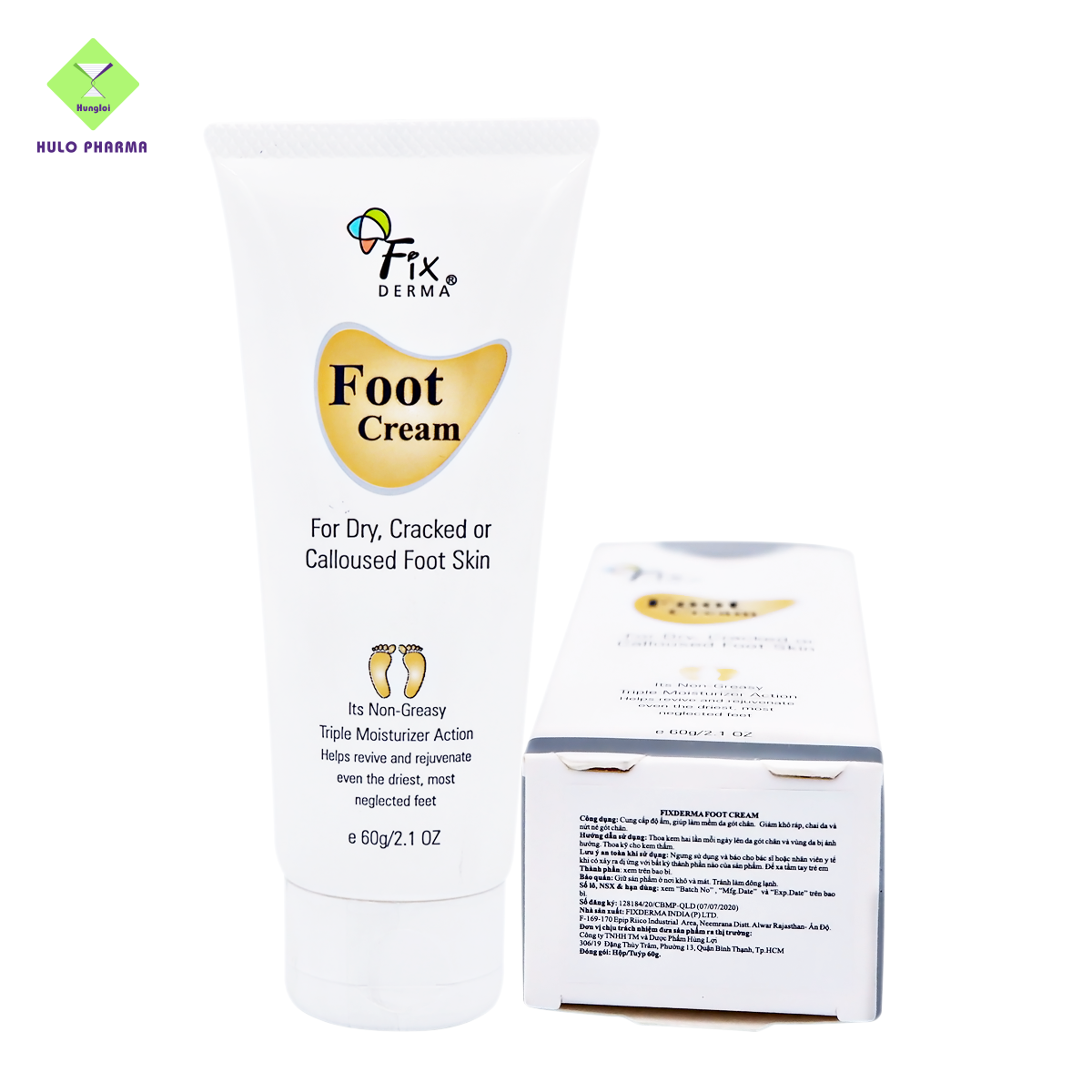 Kem Dưỡng Mềm Mịn, Chống Nứt Nẻ Gót Chân Fixderma Foot Cream - 60gr