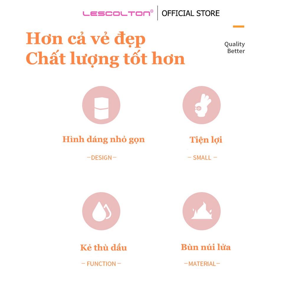 Cây lăn hút dầu Lescolton lăn massage mặt, lăn hút dầu, bã nhờn, làm sạch sẽ da bằng đá núi lửa