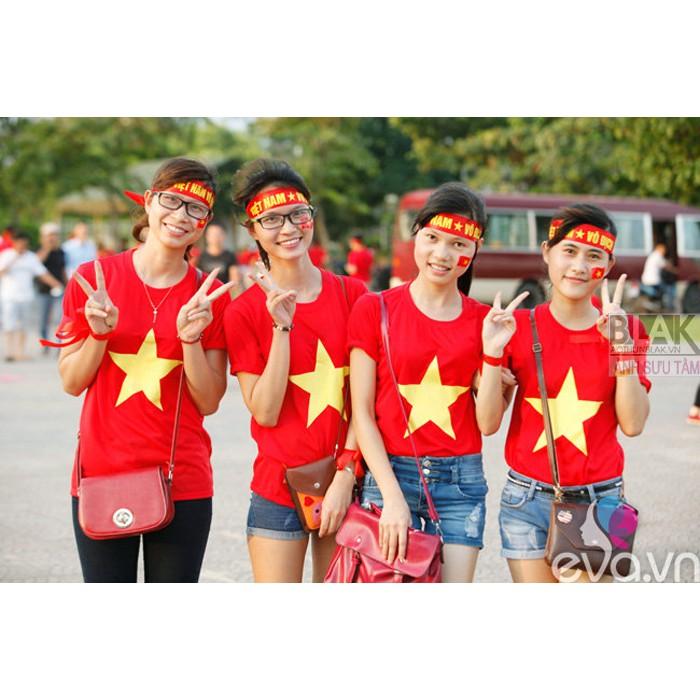 Sticker lá cờ dán má đủ hình trái tim và lá cờ