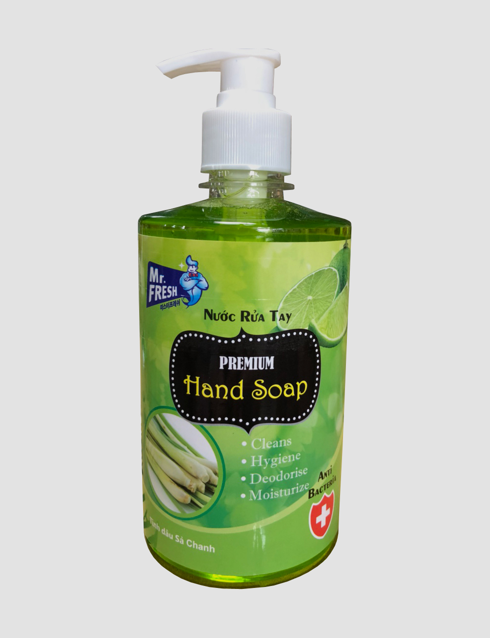 Combo 2 chai nước rửa tay Hand Soap 500ml Hương Xả Chanh