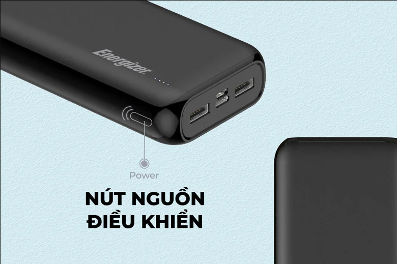 Pin dự phòng Energizer 20,000mAh /3.7V Li-Polymer - UE20010 Sạc nhanh - Hàng Chính Hãng