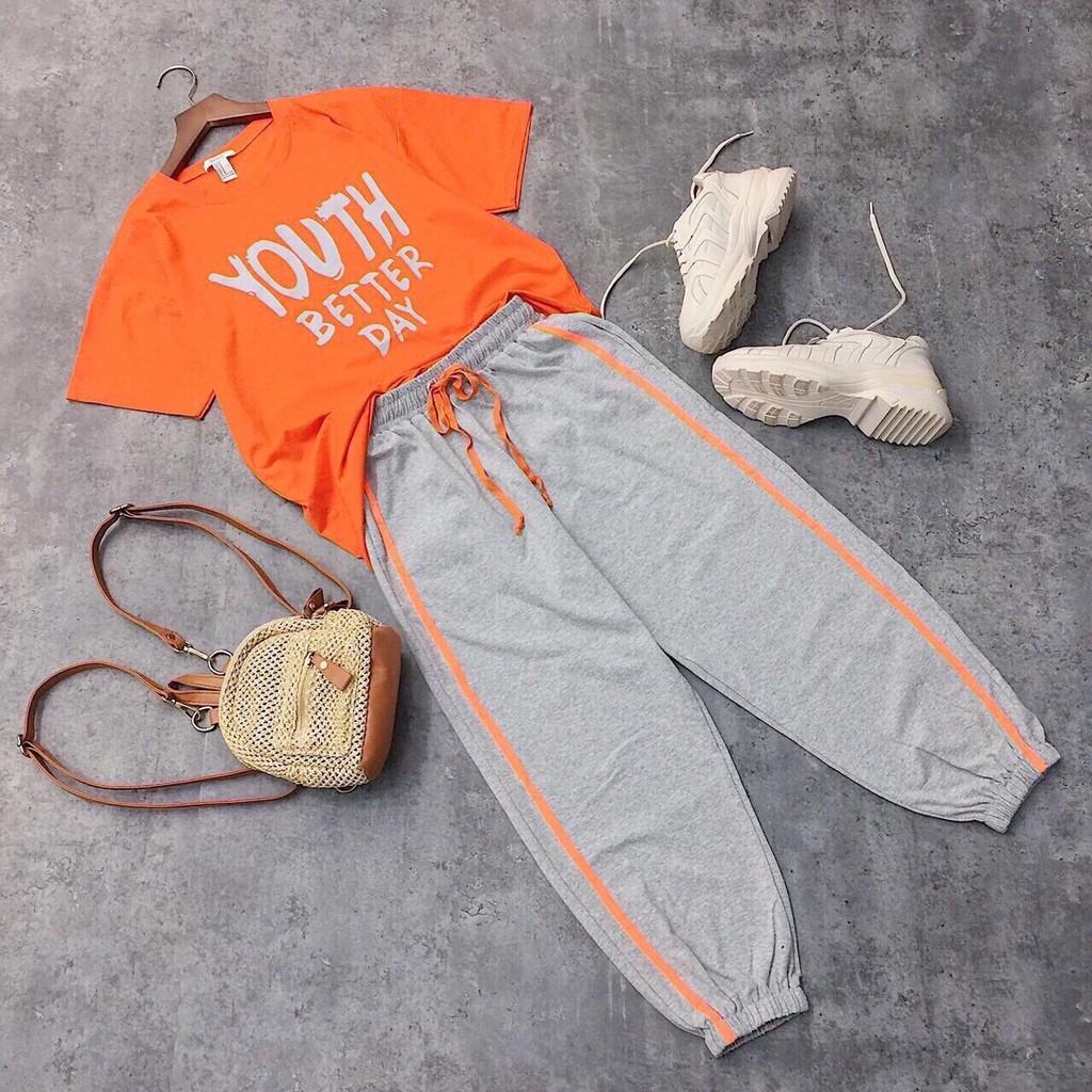 Set bộ thun tay ngắn cổ tròn youth