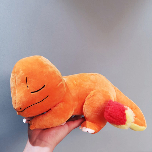 Gấu bông pokemon charmander - Khủng long lửa ngủ say (30 cm) gb73 (Màu Cam)