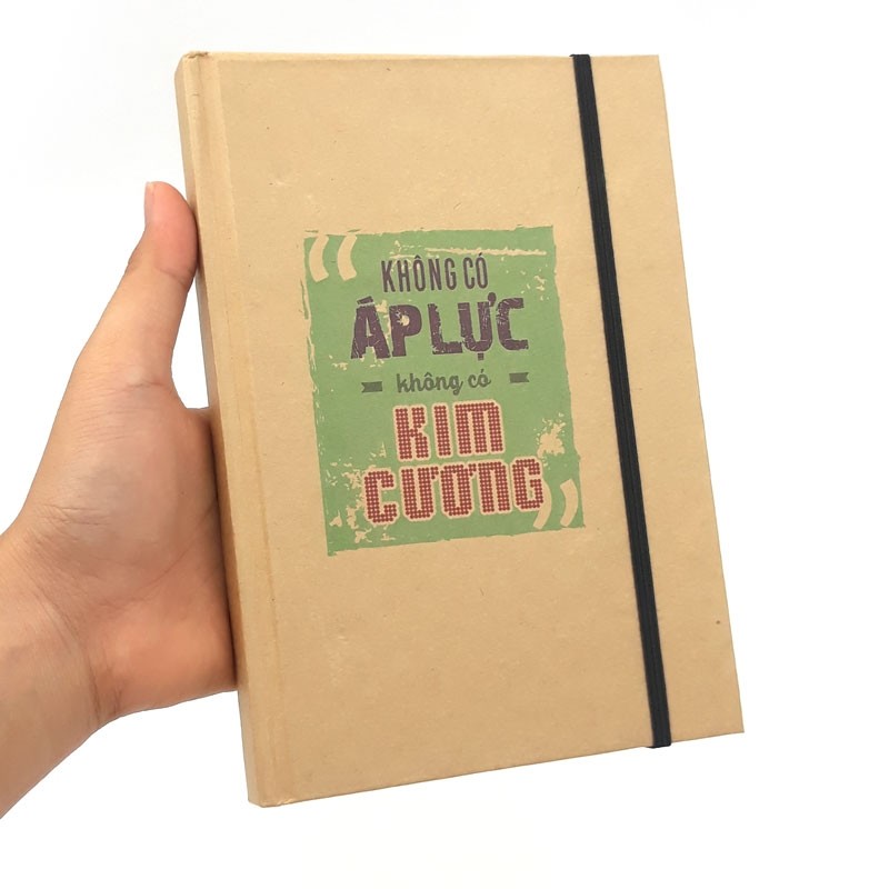 Sổ Notebook Minh Long - Không Có Áp Lực Không Có Kim Cương - bìa cứng