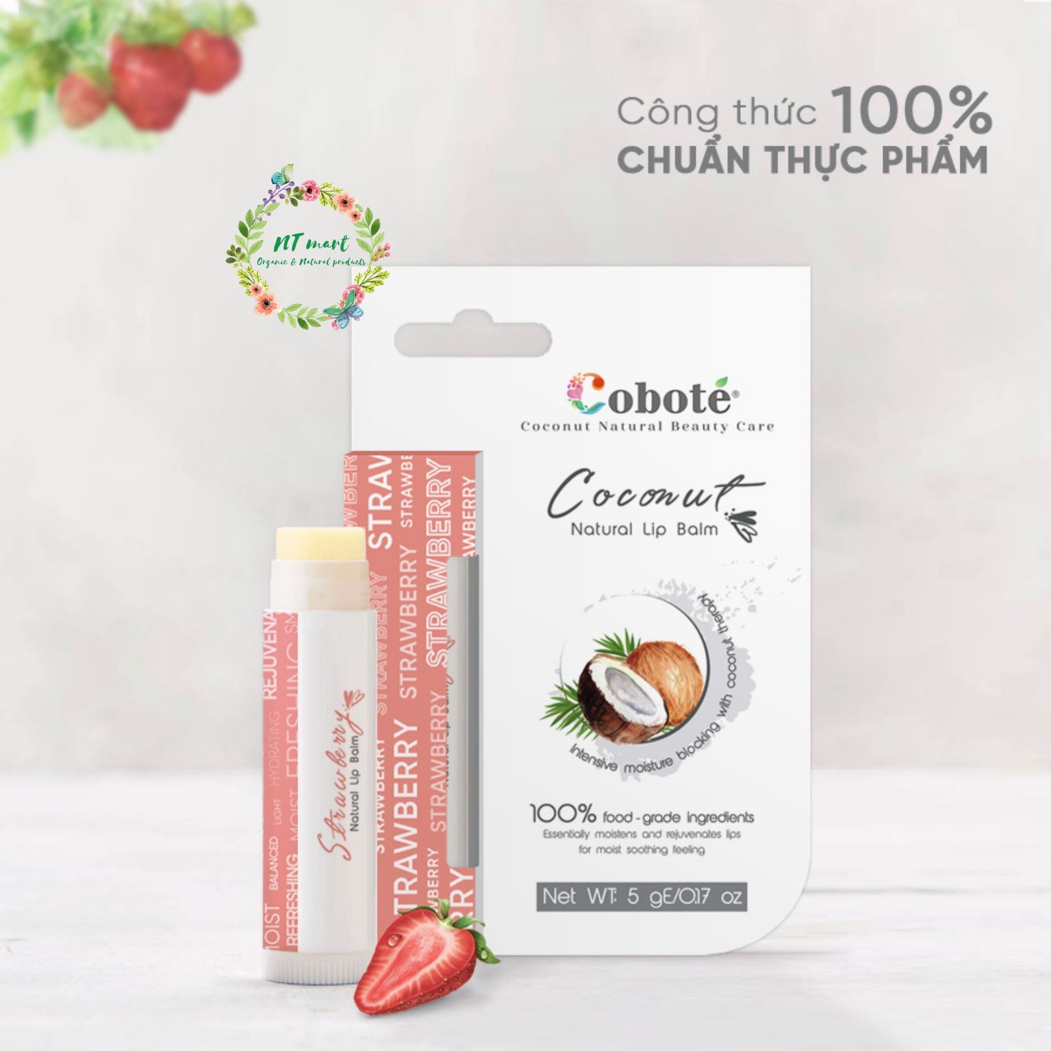 COBOTÉ - SON DƯỠNG KHÔNG MÀU - Natural Lip Balm