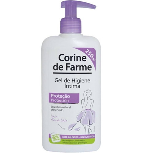 Dung Dịch Vệ Sinh Corine de Farme Làm Sạch &amp; Giảm Viêm Vùng Kín 250ml + Tặng Kèm 1 Móc Khóa Hình Tour Eiffel Viền Đỏ