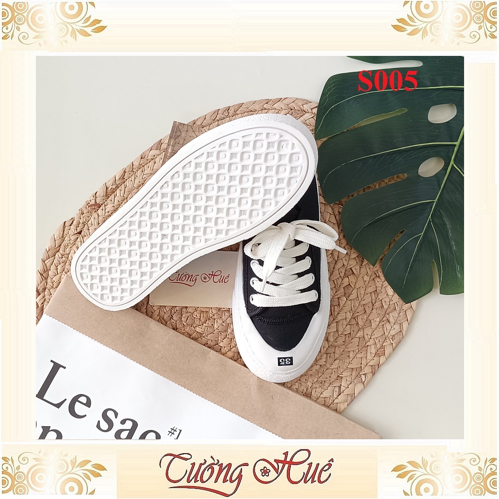SALE SALE SALE - Giày Sục Nữ Bít Mũi Buộc Dây Đế Bánh Mì - Hàng Quảng Châu - S005