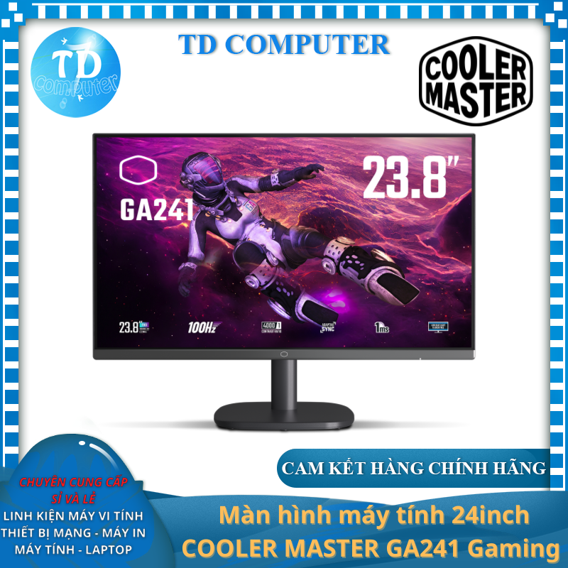 Màn hình máy tính 24inch COOLER MASTER GA241 Gaming - Hàng chính hãng NetWork Hub phân phối