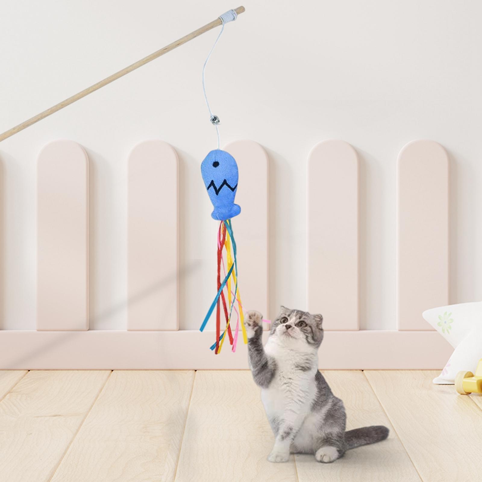 Cat Toy Training Exercise Catcher Interactive Kitten Toys Pet Supplies Blue