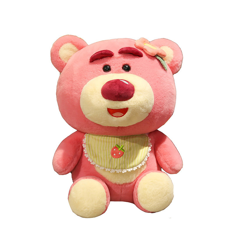 Gấu Dâu Lotso Hugging Bear Yếm Ngồi