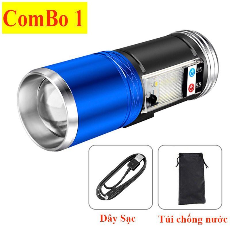 Đèn Pin Soi Phao Câu Cá 4 Màu Đa Chức Năng Tiện Dụng Đèn Pin Siêu Sáng Cao Cấp DCC8