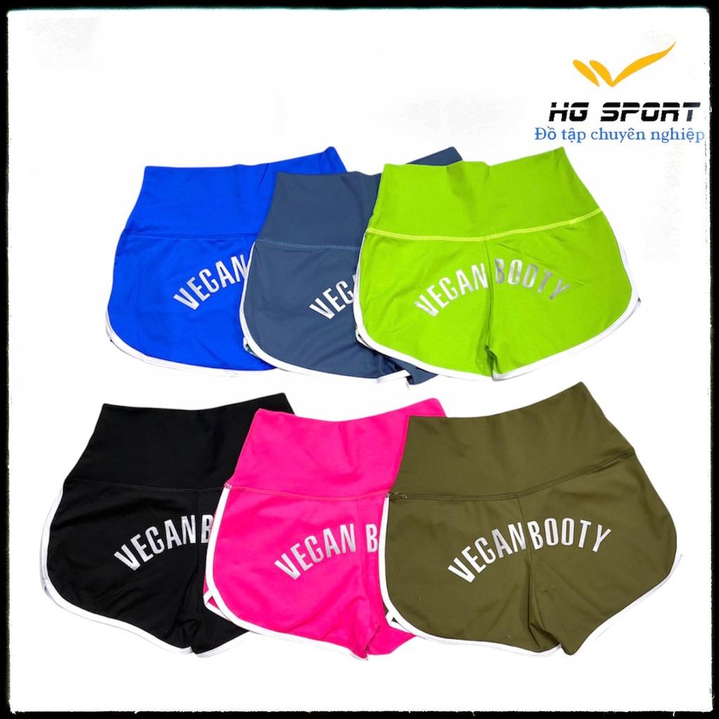 Đồ Tập Gym, Aerobic, Thể Thao nữ, Quần Đùi Lưng Cao Hg Sport QD001