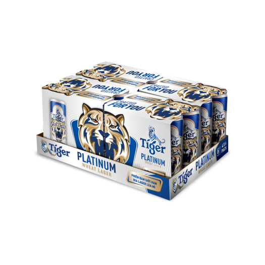Thùng 24 Lon Cao Bia Tiger Platinum - Mới 330ml/Lon