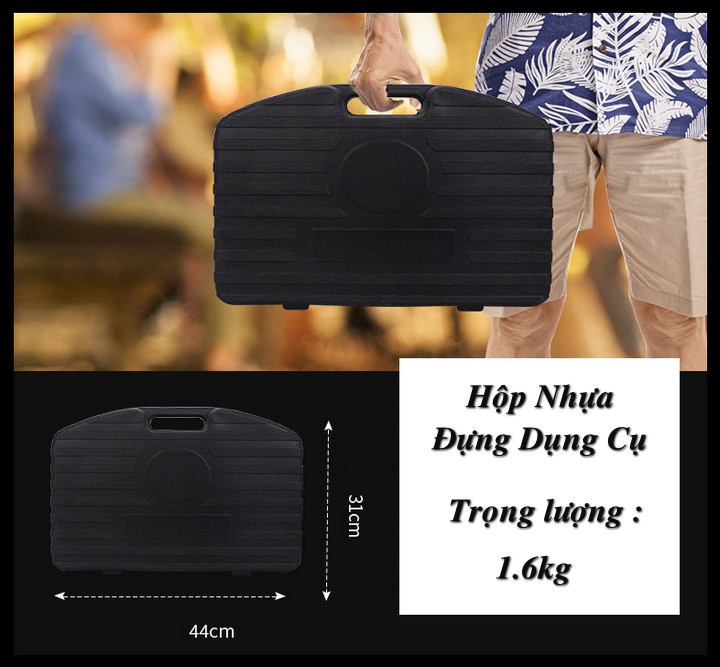 Bộ Dụng Cụ Nướng Thịt BBQ ToolBox 19 Món - Home and Garden