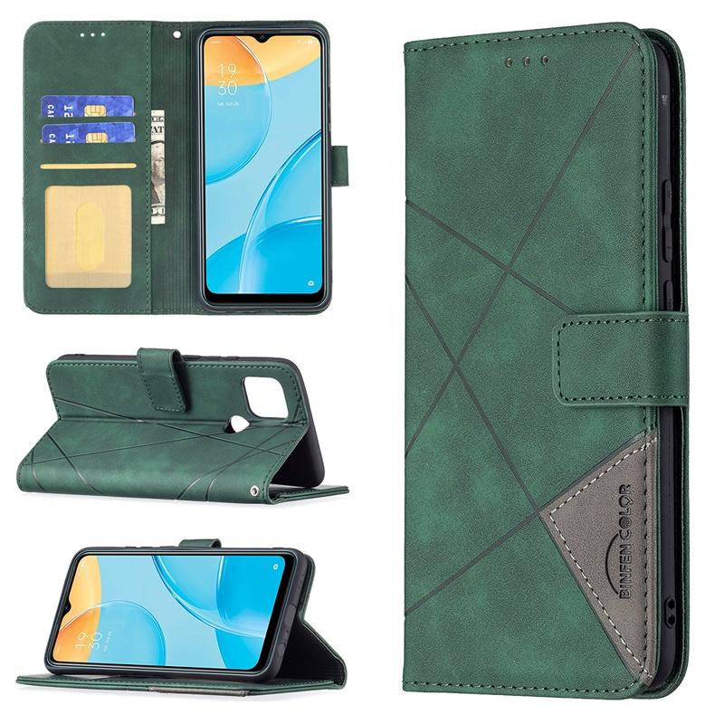 Ốp điện thoại da dạng ví đế lật cho OPPO A15 A54 4G A74 A94 A93 A55 5G F19 PRO PLUS RENO5Z 5G RENO5F