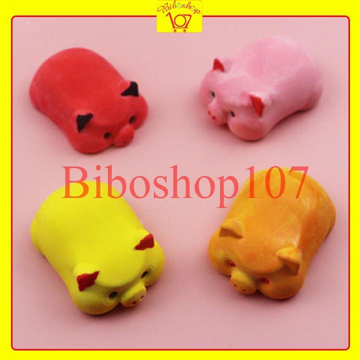 Khuôn silicon 3D làm bánh, thạch rau câu, socola 6 chú heo trắng