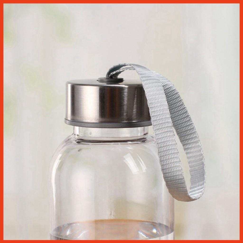 ️ Bình Thủy Tinh Trơn 500ml Có Quai Xách