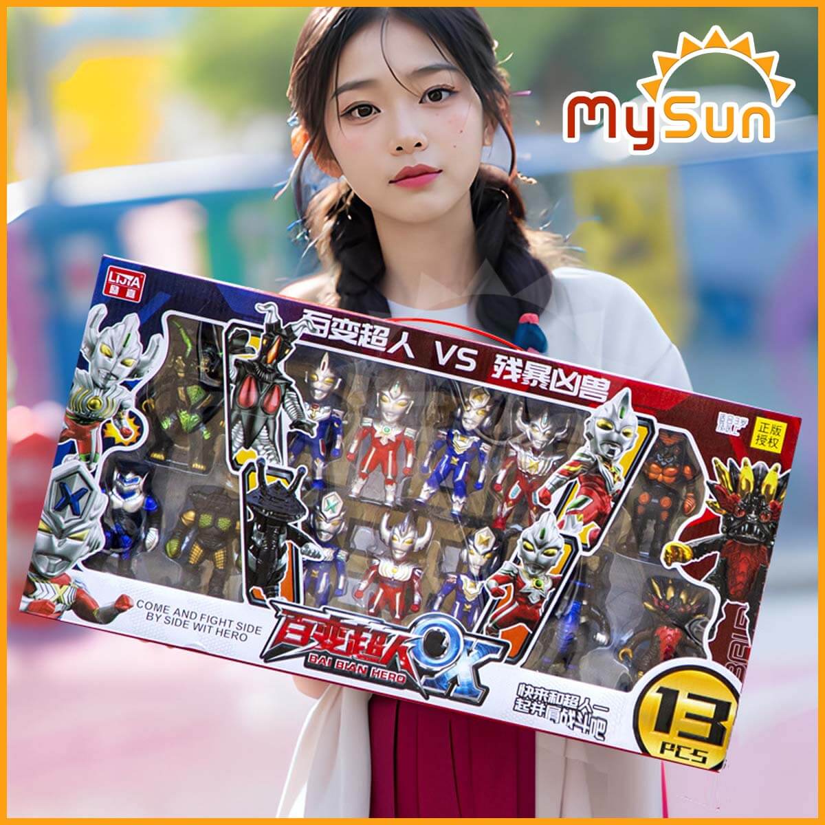 Mô hình Ultraman Tiga siêu nhân đồ chơi cho bé trai cỡ lớn MySun