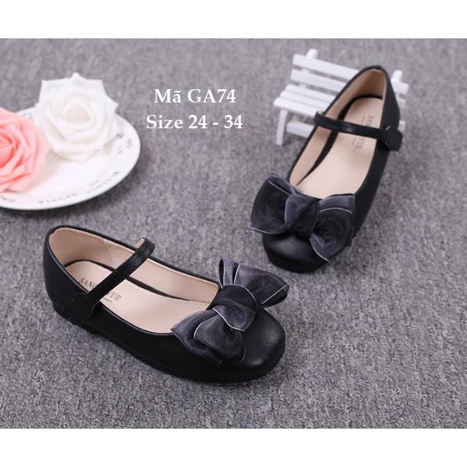 Giầy dép trẻ em.Giày Búp Bê Đính Nơ Cho Bé Gái 2 - 9 Tuổi Kiểu Dáng Hàn Quốc GA74