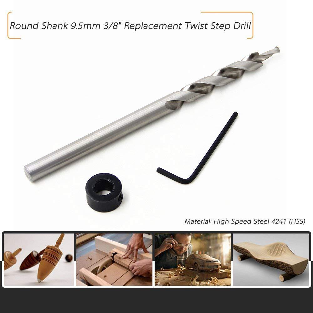 Mũi khoan 2 tầng trụ xoắn trắng chuôi tròn 9.0mm