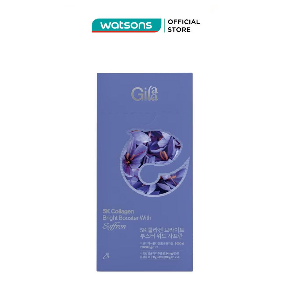 Thực Phẩm Bổ Sung Gilaa 5K Collagen Bright Booster With Saffron 300g