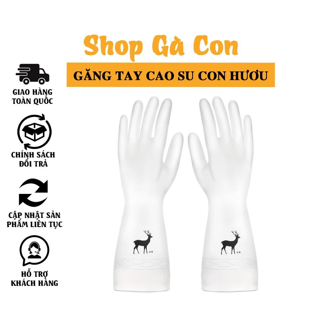 Găng tay cao su con hươu siêu bền, siêu dai