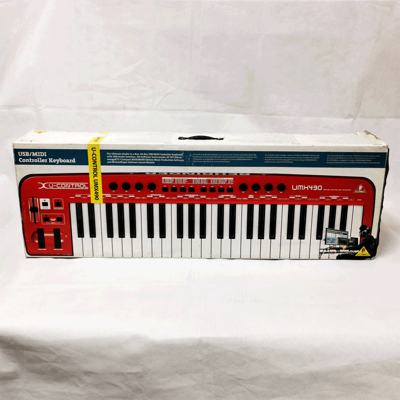 U-CONTROL UMX490 The Ultimate Studio in a Box: 49-Key USB/MIDI Controller Keyboard