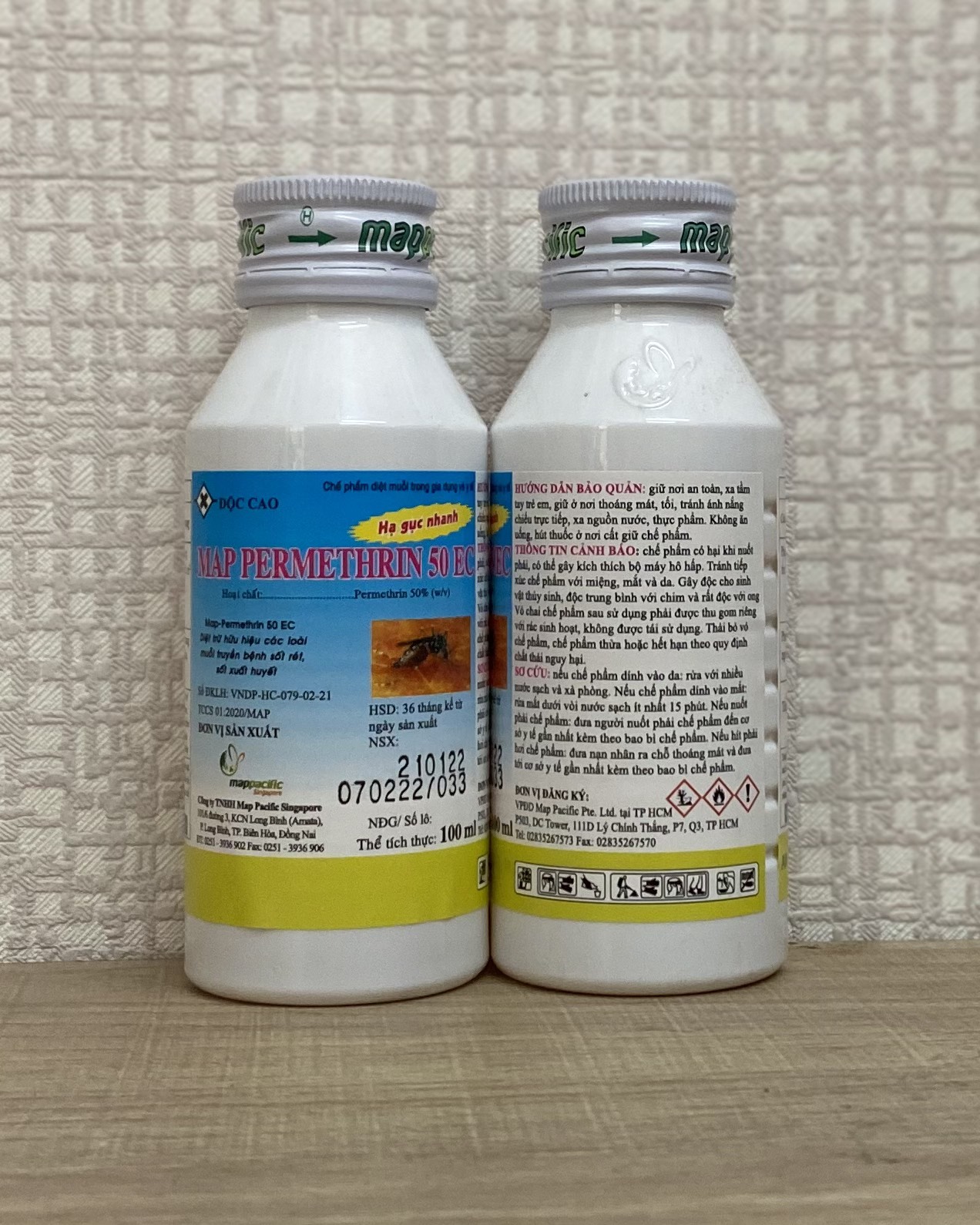 Thuốc diệt muỗi Map Permethrin 50EC chai 100ml