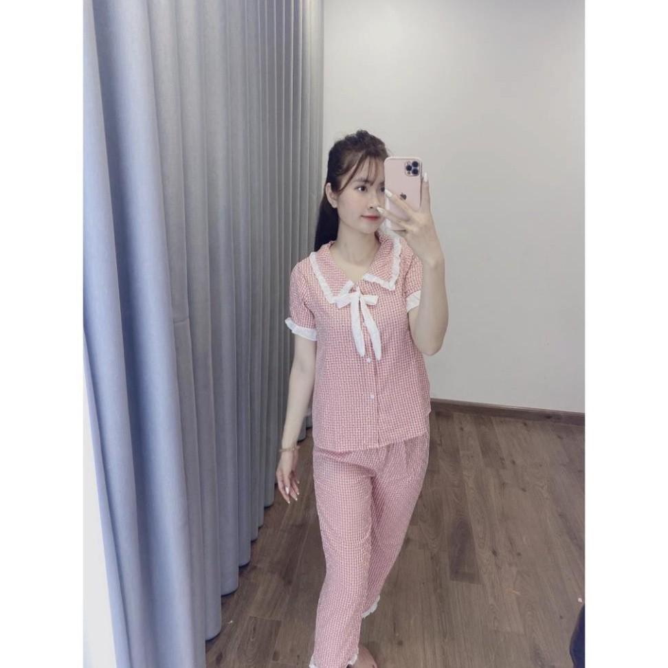 Bộ Đồ PIjama - Bộ Thô Mặc Nhà Cộc Tay Quần Dài