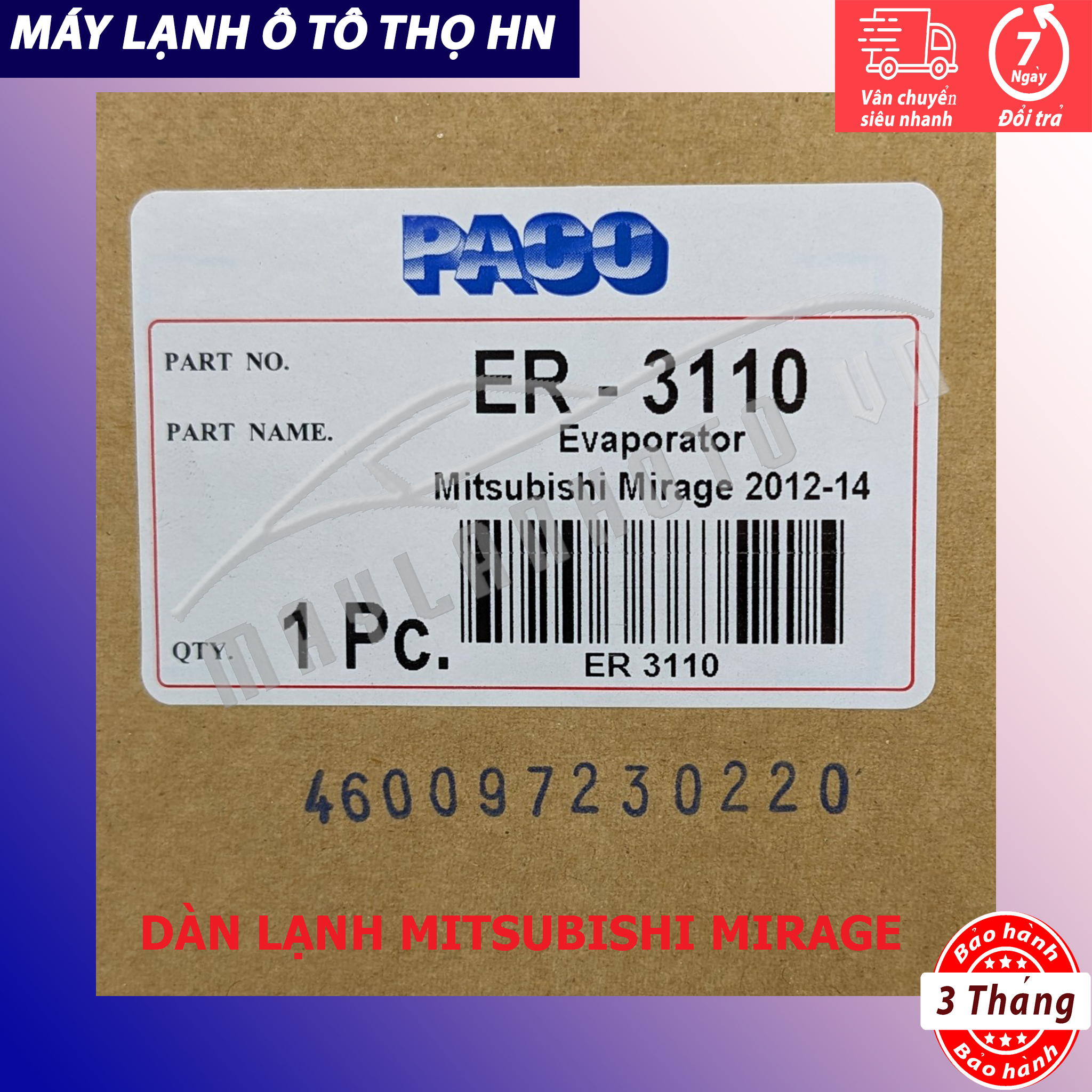 Dàn lạnh Mitsubishi Mirage / Attrage 2014-2015 Hàng xịn Thái Lan 14 15