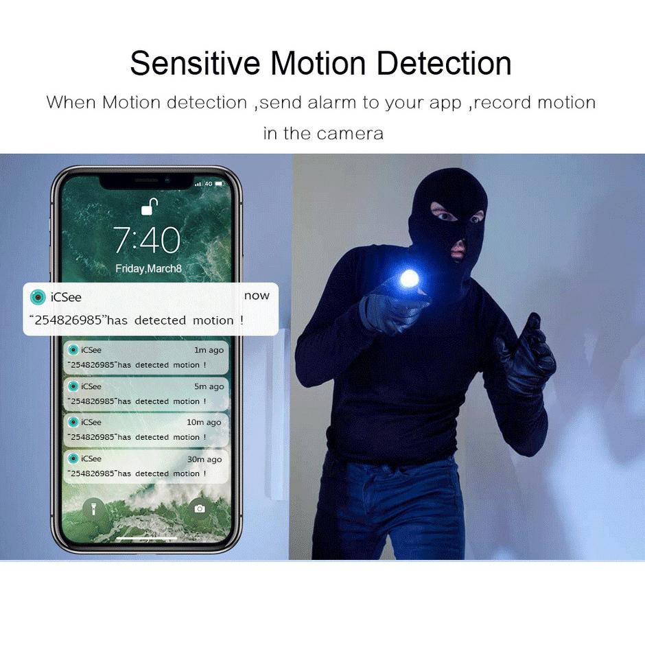 Tuya WiFi camera graffiti không dây thông minh 1080p camera Tuya thông minh nhỏ U mạng giám sát nhà máy ảnh bảo mật nhà: màu trắng