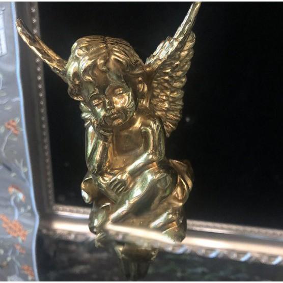 Móc treo rèm cửa thuần đồng hình thiên thần mang phong cách tân cổ điển sang trọng MR1