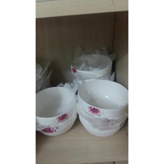 Tô sứ ngấn hoa văn- 6 inch